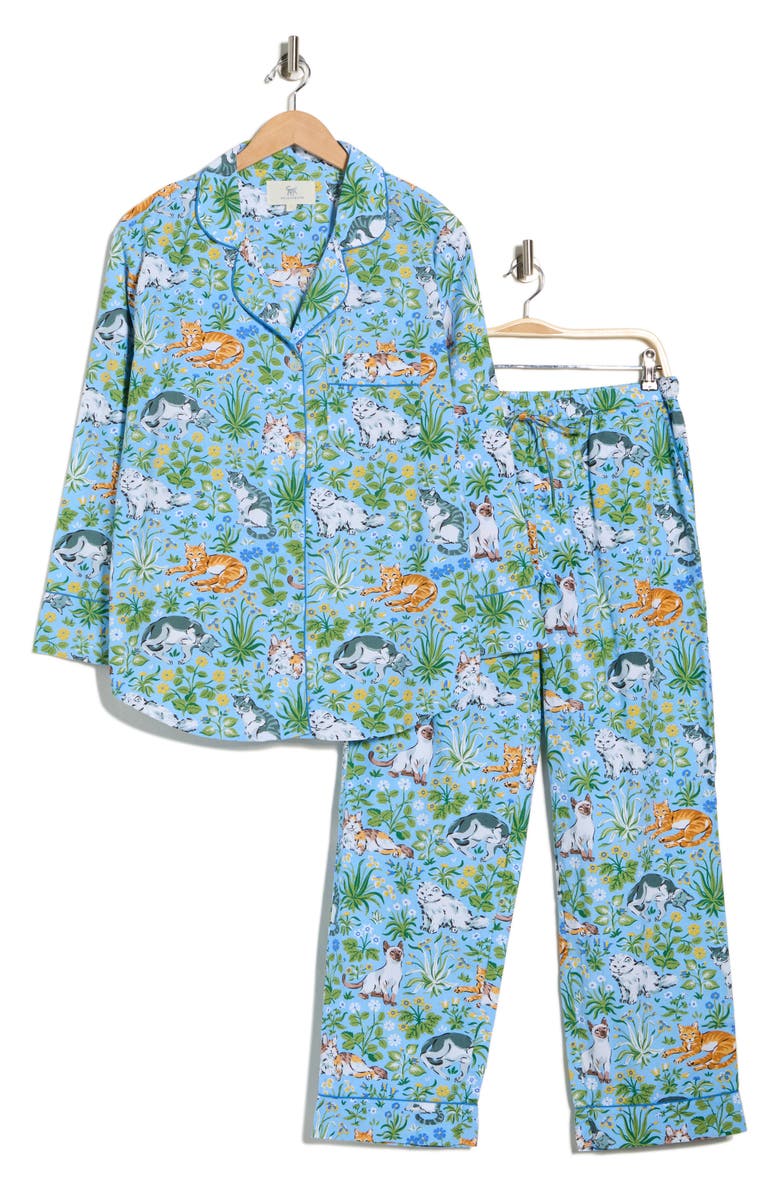 Printfresh Organic Cotton Poplin Long Pajamas, Alternate, color,