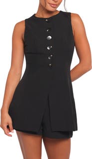 Petal & Pup Amanda Sleeveless Split Front Tunic