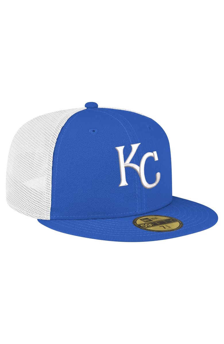 New Era Men's New Era Royal Kansas City Royals Team Color 59FIFTY Trucker Fitted Hat, Alternate, color, 