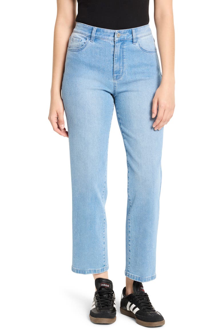 Recess Straight Ankle Jeans, Main, color, SILVERSTONE