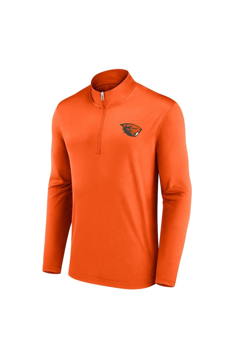 FANATICS Men's Fanatics Branded Orange Oregon State Beavers Underdog Mindset Quarter-Zip Top, Alternate, color, 