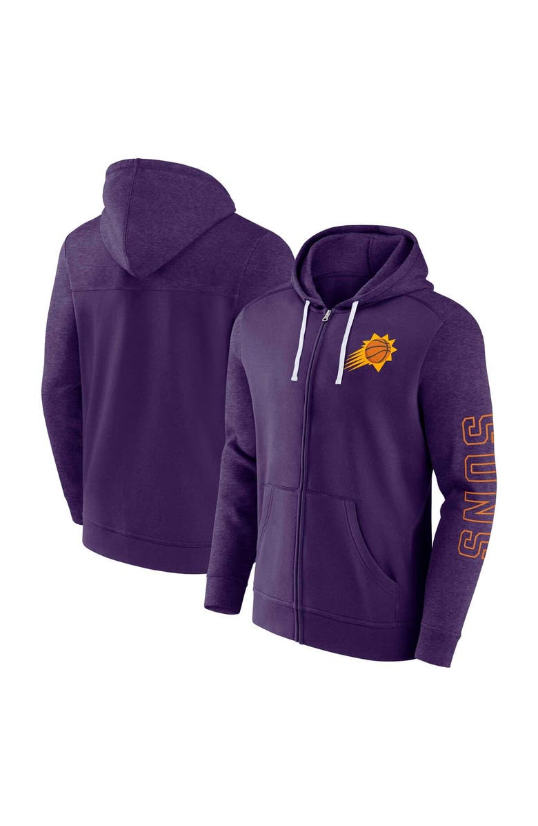 FANATICS Men's Fanatics Branded Purple Phoenix Suns Offensive Line Up Full-Zip Hoodie, Alternate, color, 
