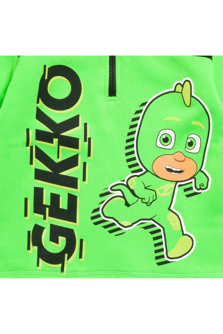 Half Zip Hoodie, Alternate, color, Gekko Green Black