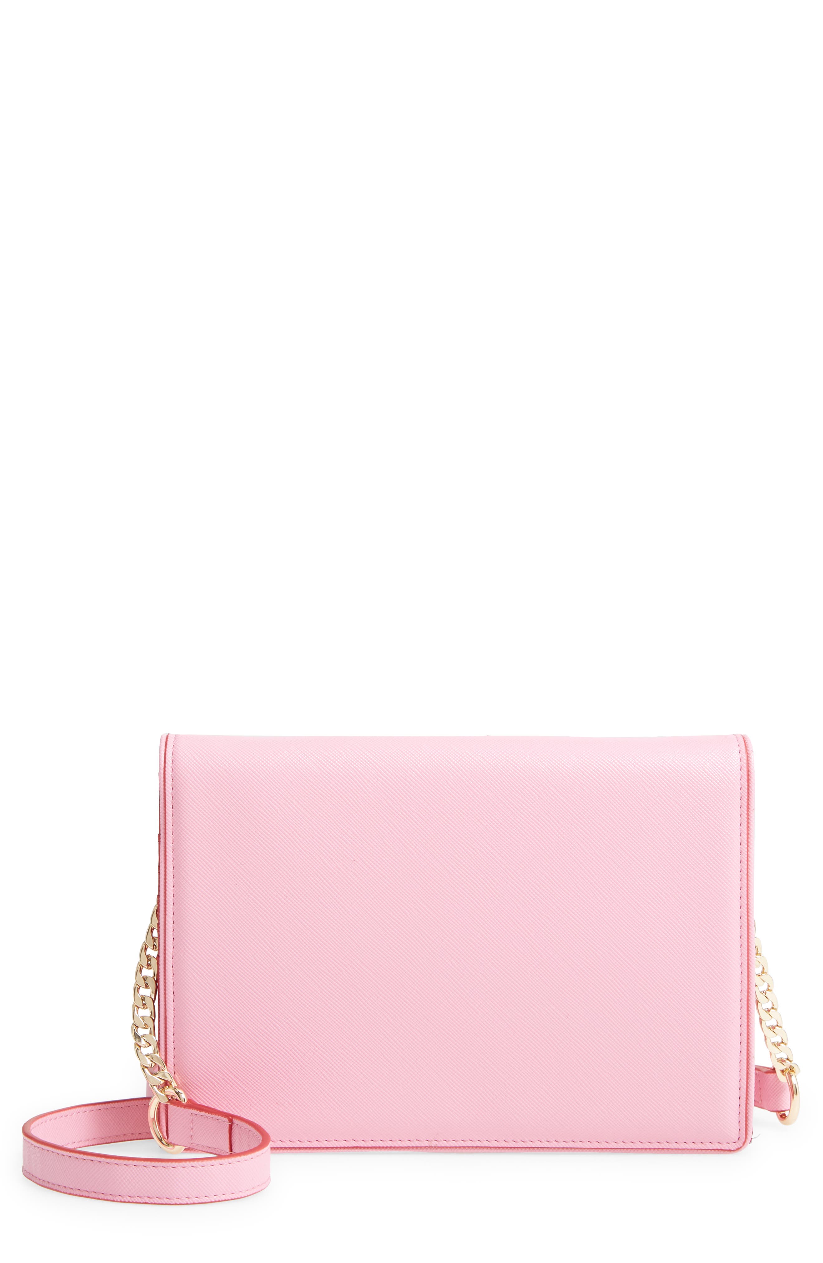 Delilah Crossbody Wallet, Main, color, PINK BUTTERFLY