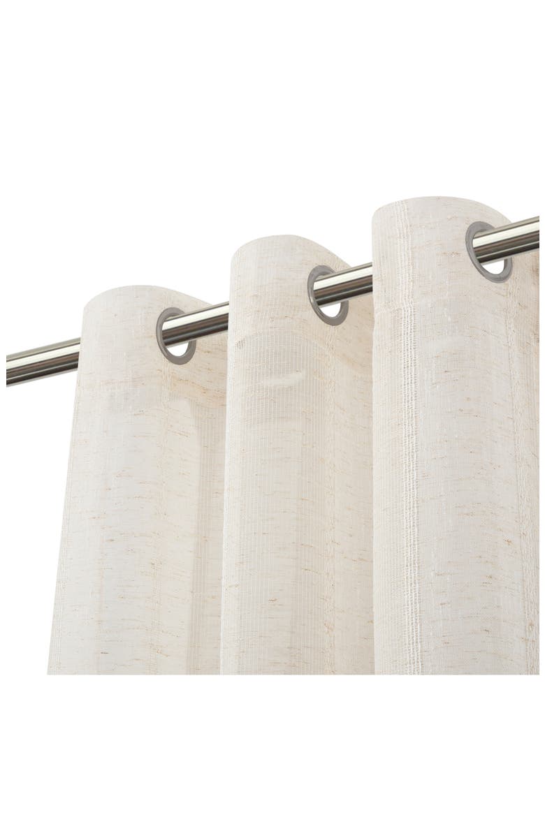 Set of 2 Sheer Curtain Panels, Alternate, color, LINEN