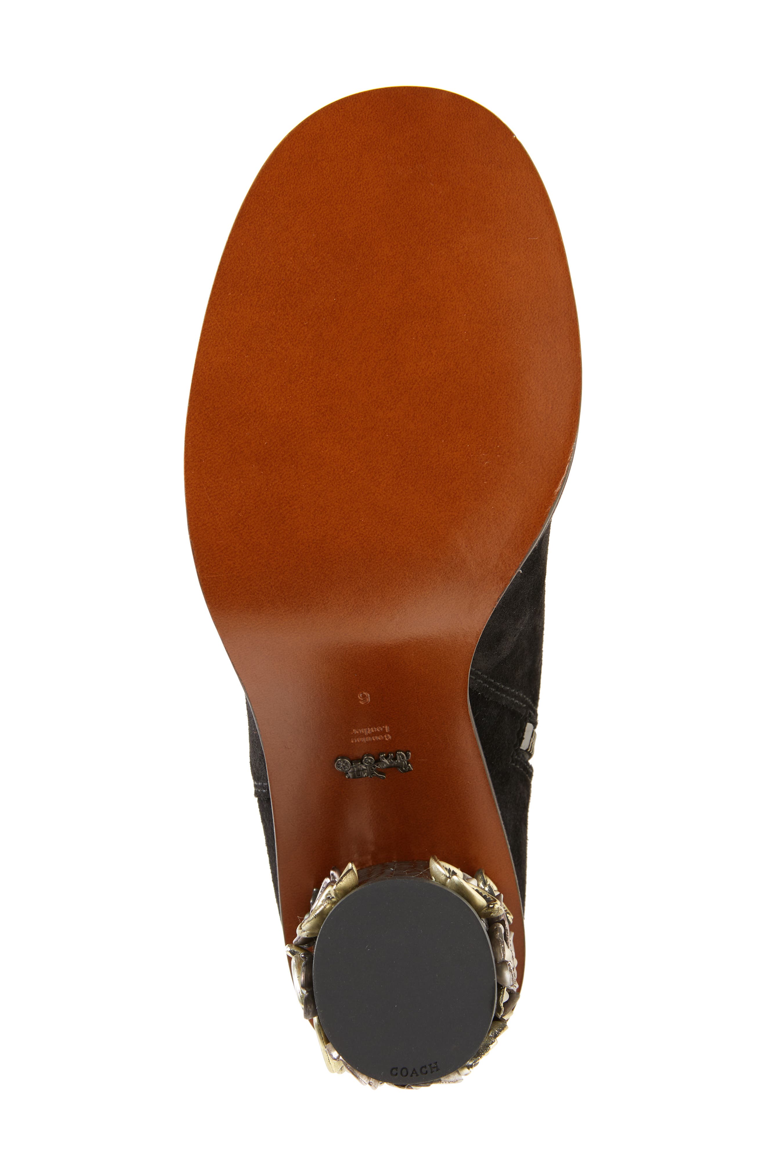 COACH Tea Rose Heel Boot, Alternate, color, 