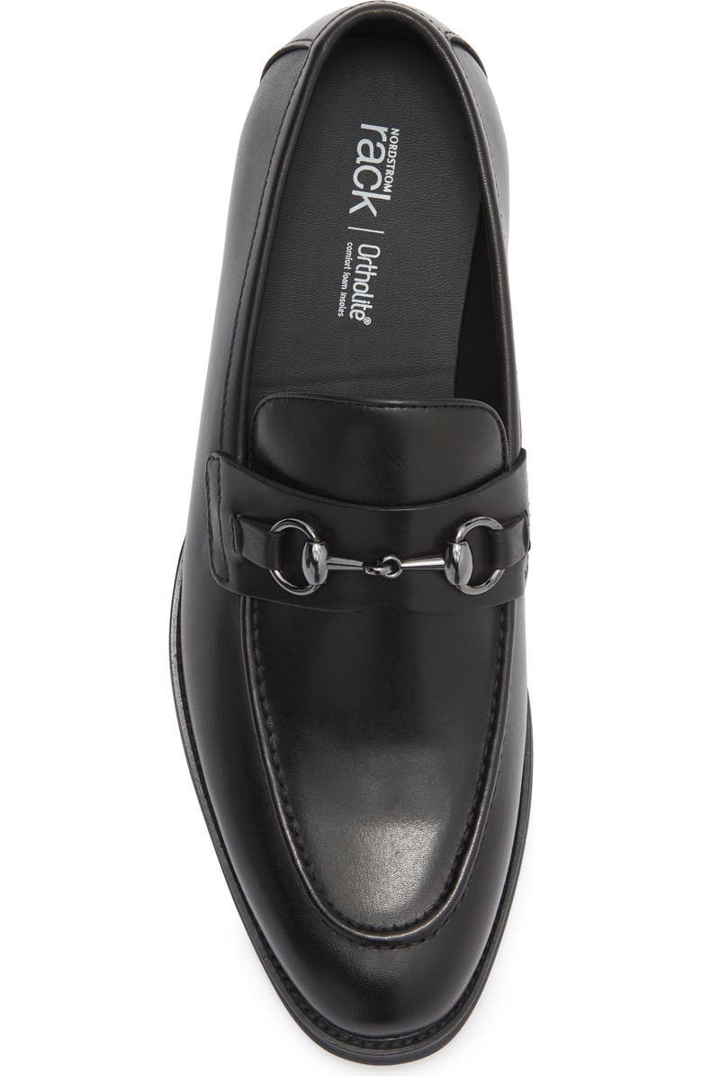 NORDSTROM RACK Payce Horsebit Loafer, Alternate, color, Black Leather
