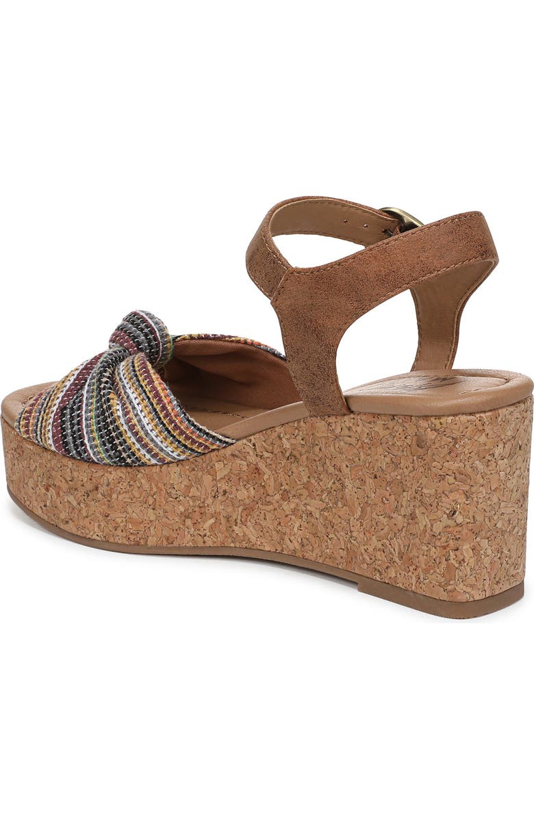 Blowfish Malibu Adore Platform Wedge Sandal, Alternate, color, Brown Multi Fabric