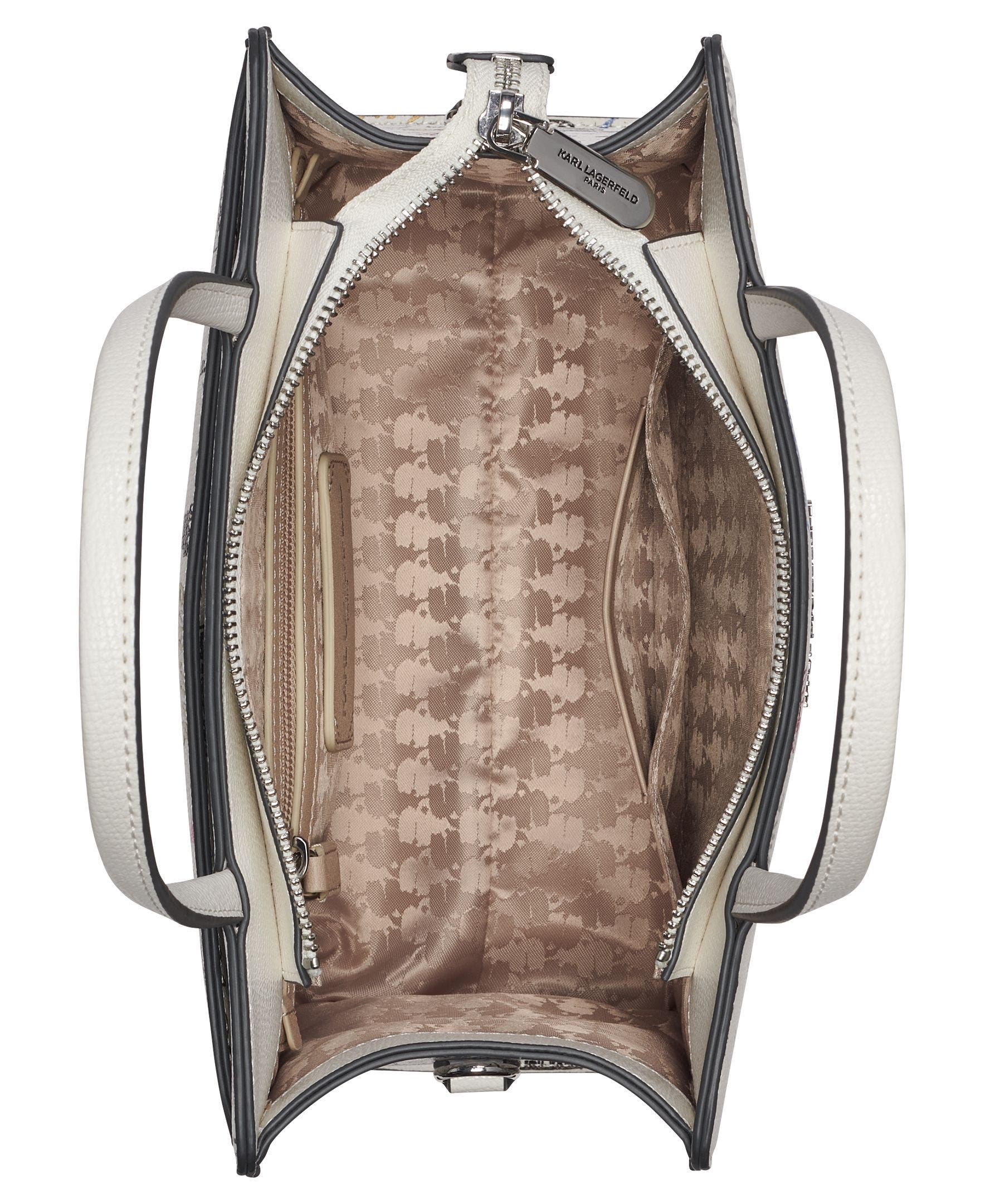 KARL LAGERFELD PARIS Maybelle Satchel, Alternate, color, White Multi