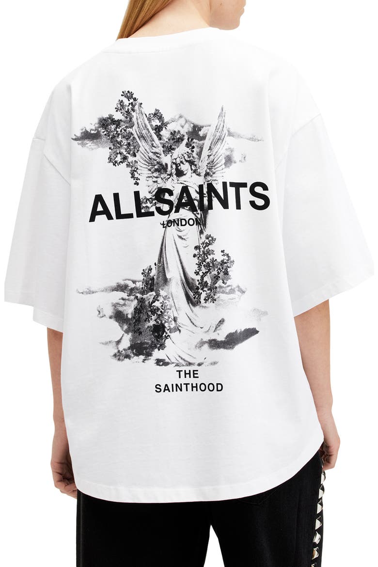 Guardian Amelie Oversize Cotton Graphic T-Shirt, Alternate, color, WHITE