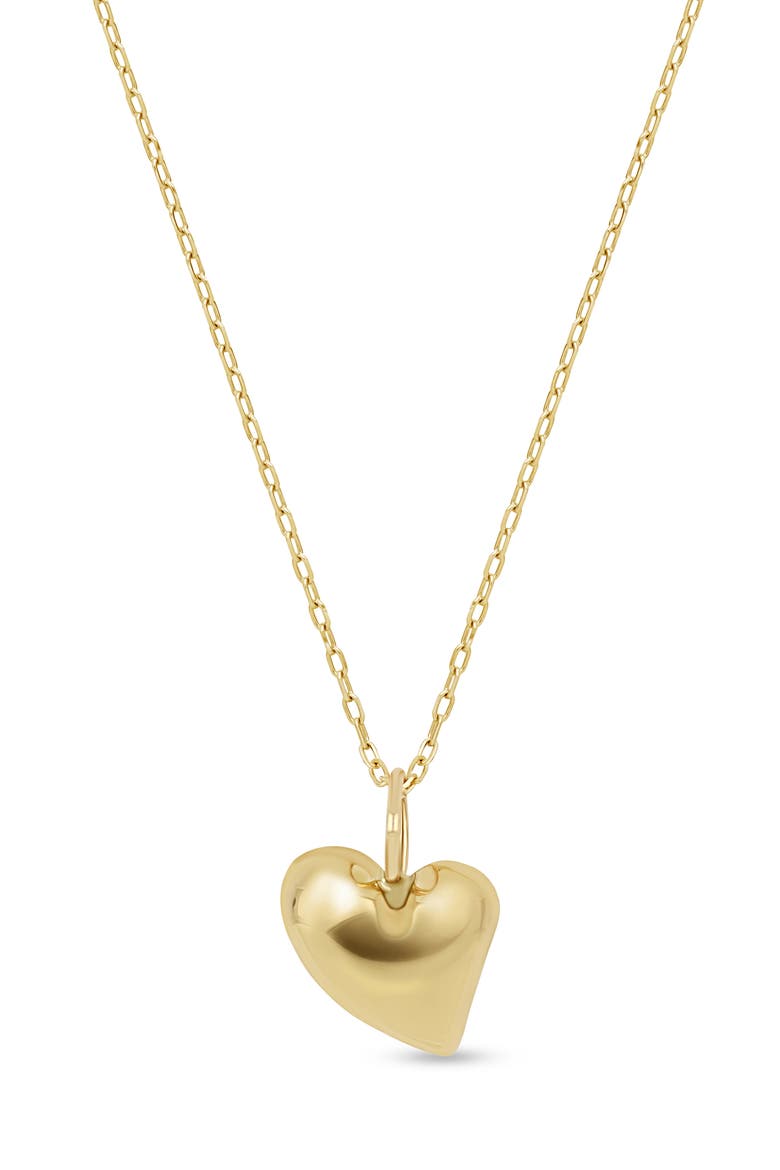 14K Gold Abstract Heart Pendant Necklace, Main, color, 14K YELLOW GOLD