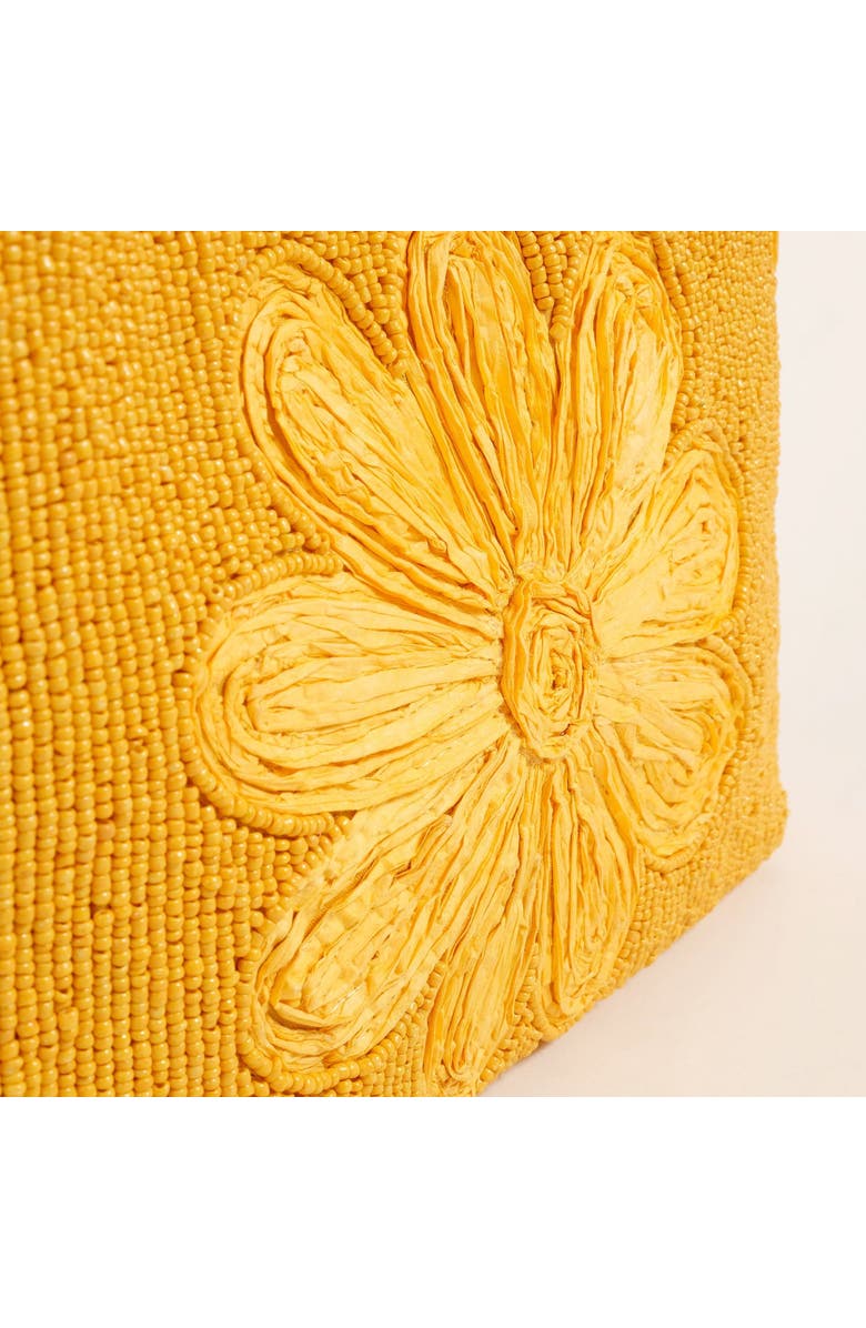 Zsa Zsa Zsu Delhi Raffia Cotton Tote Bag 11X7 In, Alternate, color, Orange