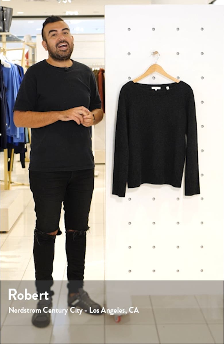 Boat Neck Cashmere Sweater, sales video thumbnail