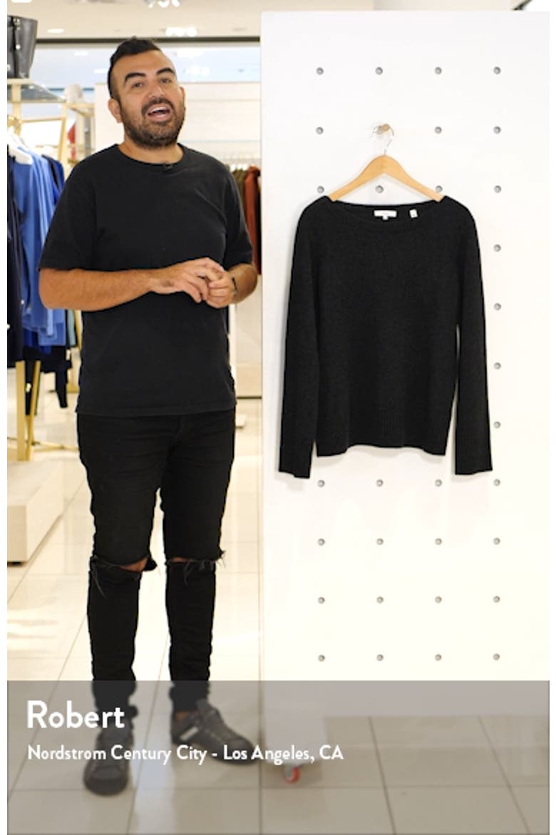 Boat Neck Cashmere Sweater video