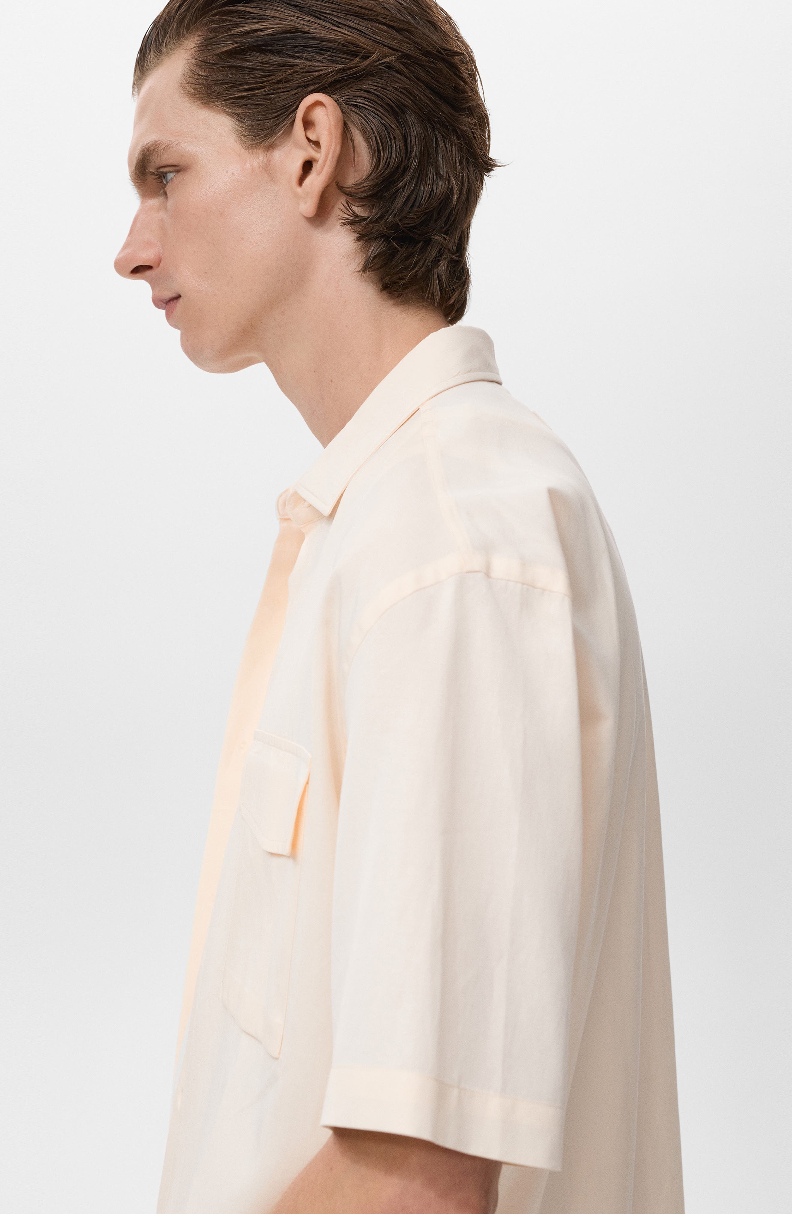 Regular Fit Tencel Lyocell Blend Button-Up Shirt - image 2