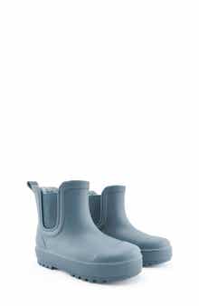 BEARPAW Kids' Shortie Rain Boot with Faux Fur Lining