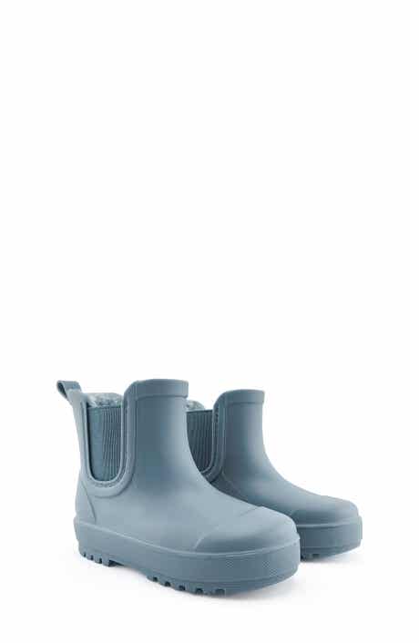BEARPAW Kids' Shortie Rain Boot with Faux Fur Lining