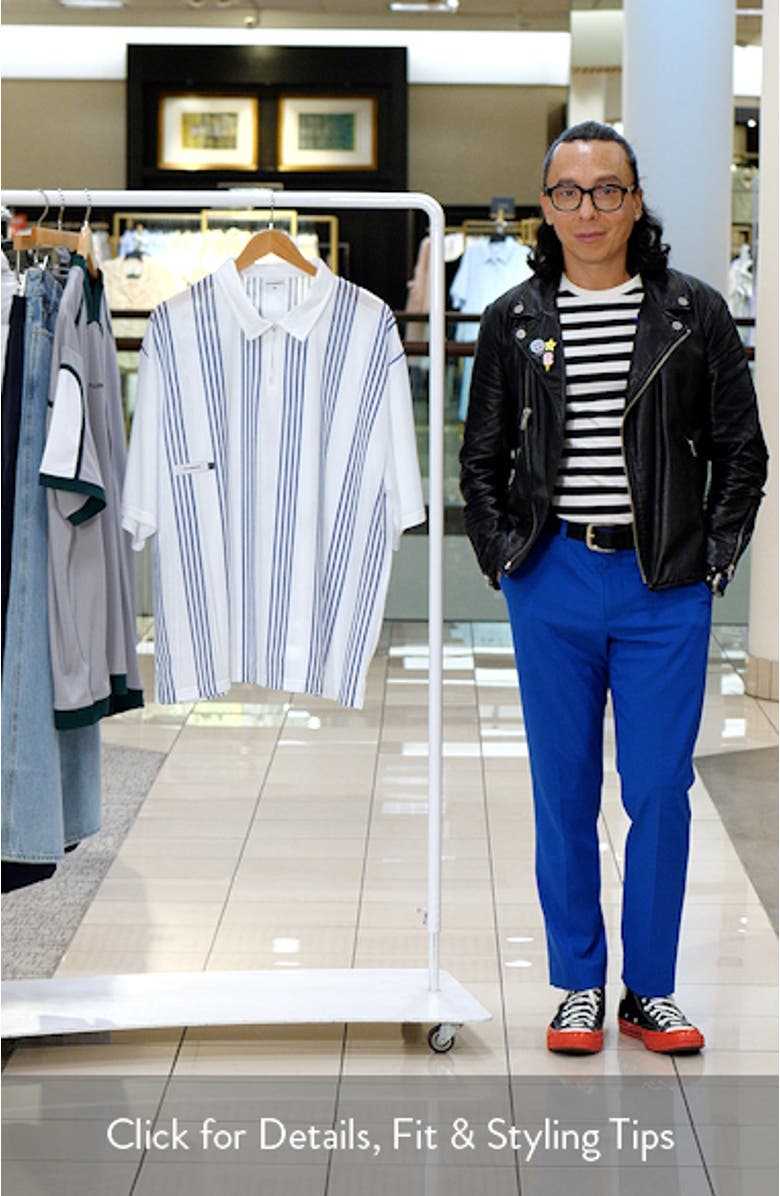 Howards Stripe Mesh Zip Polo, sales video thumbnail