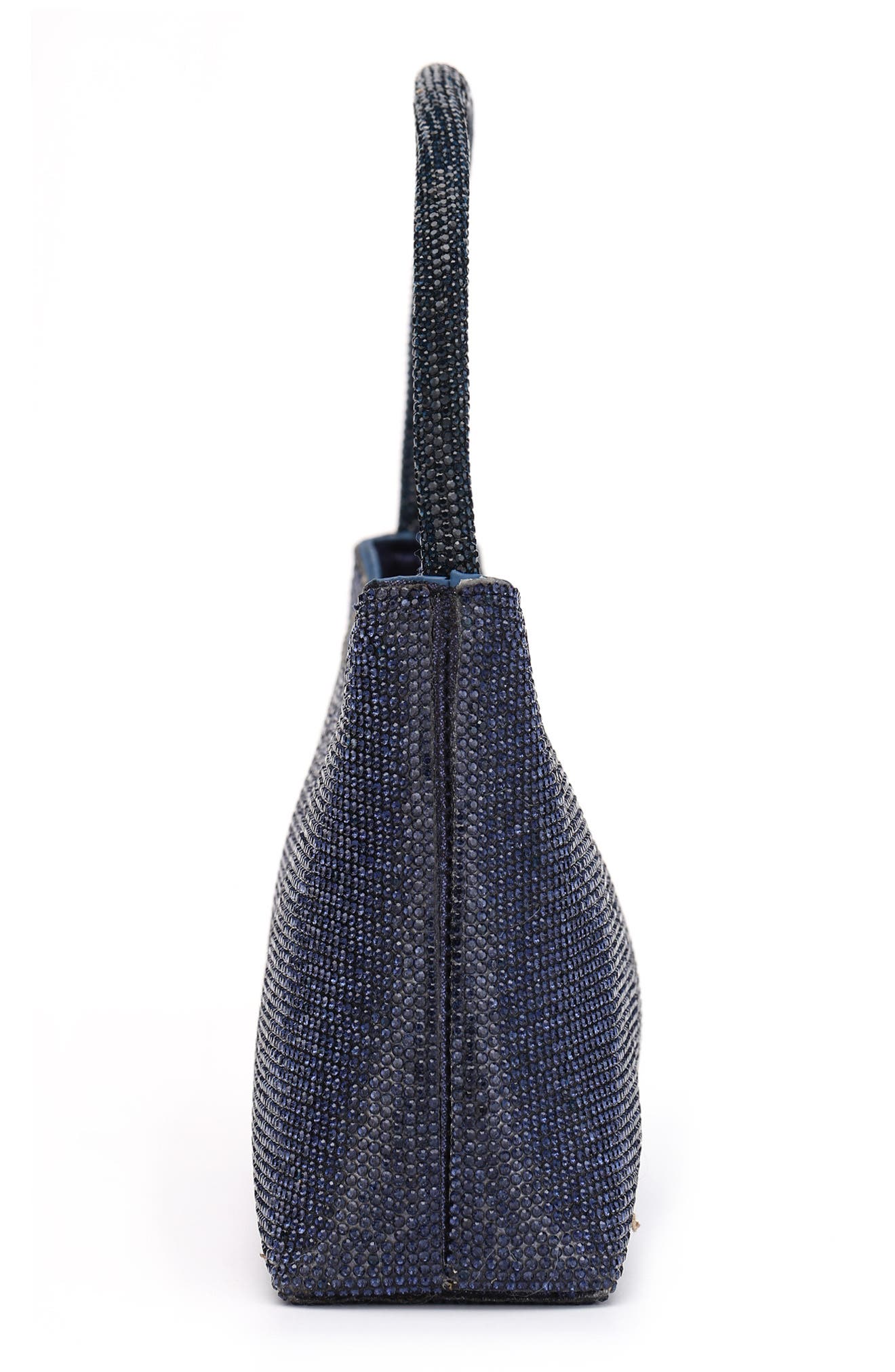 Dressy Rhinestone Top Handle Bag, Alternate, color, NAVY