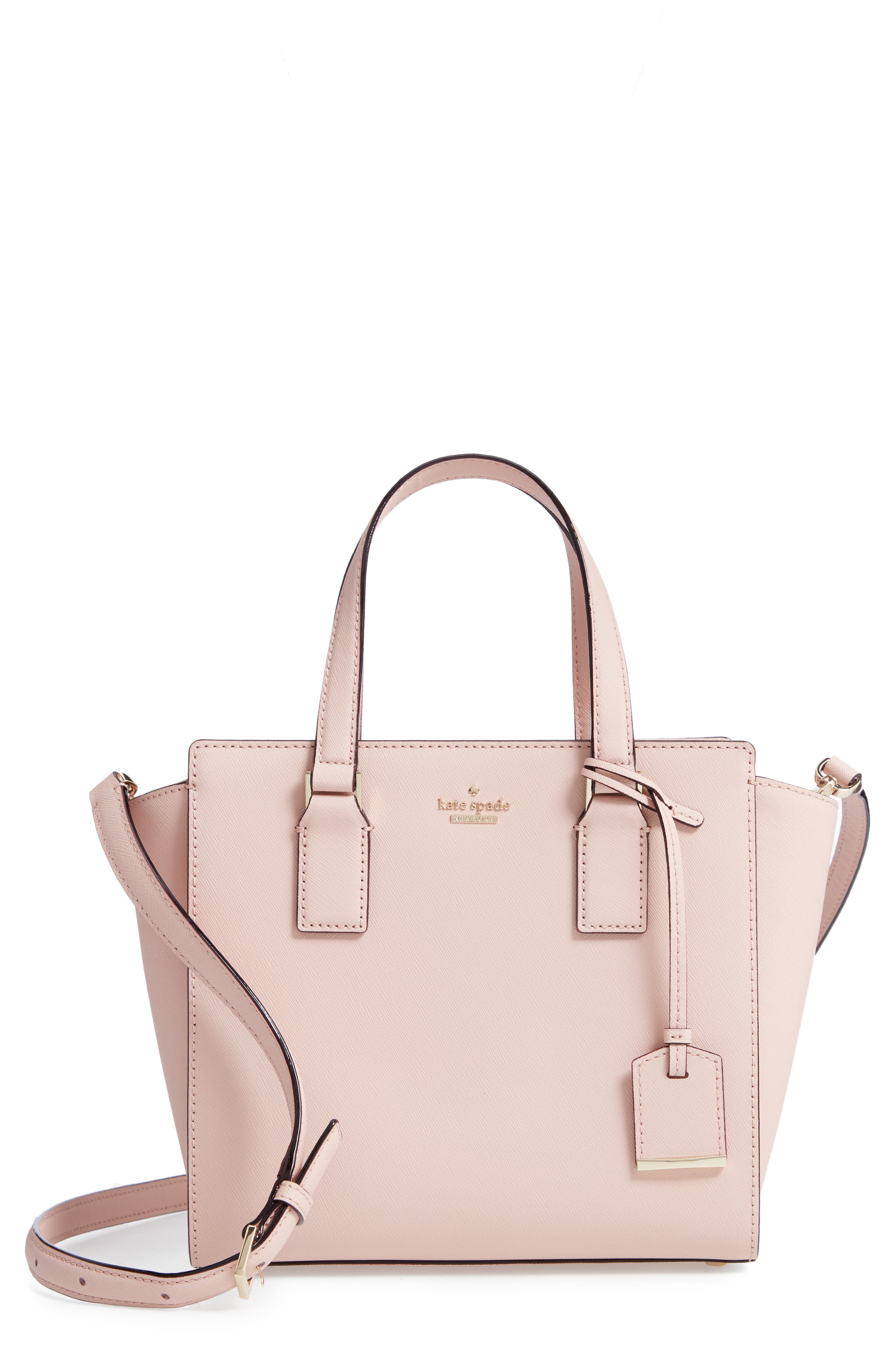 Kate Spade New York cameron street - small hayden leather satchel, Main, color, 