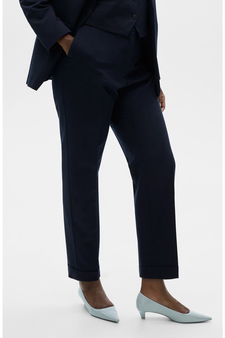 Straight Leg Suit Pants, Alternate, color, DARK NAVY