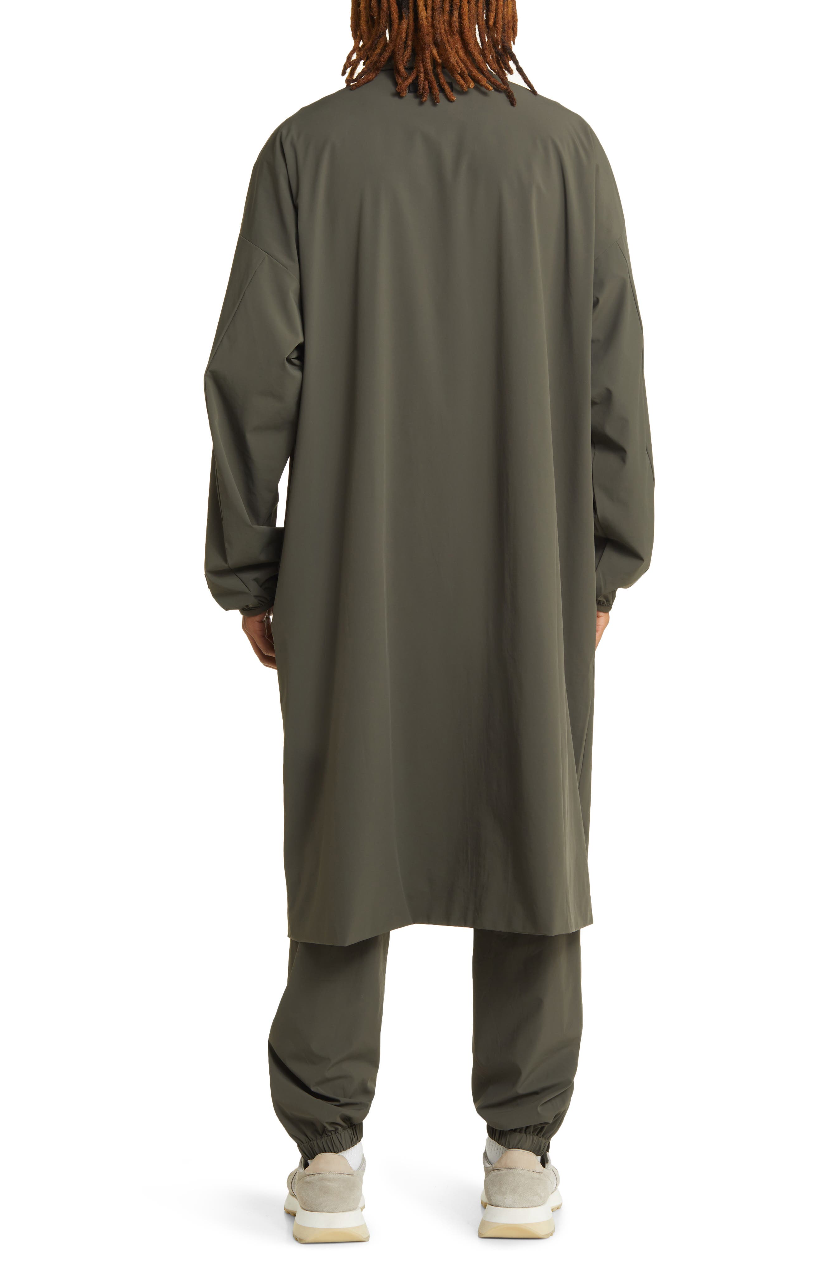 Fear of God Essentials Stretch Nylon Car Coat (Men) | Nordstrom