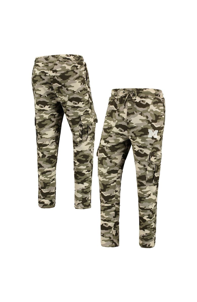 COLOSSEUM Men's Colosseum Camo Michigan Wolverines OHT Military Appreciation Code Fleece Pants, Main, color, 