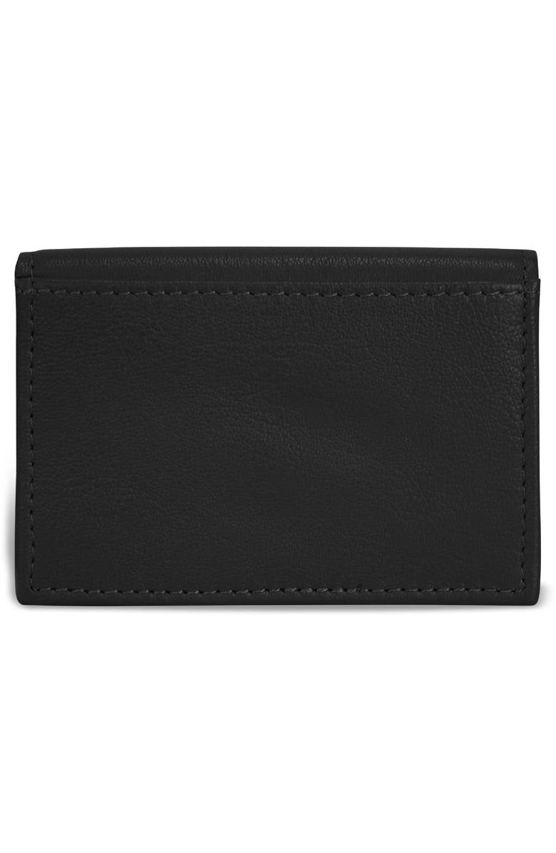 CHAMPS Onyx Leather RFID Vertical Slim Wallet, Alternate, color, Black
