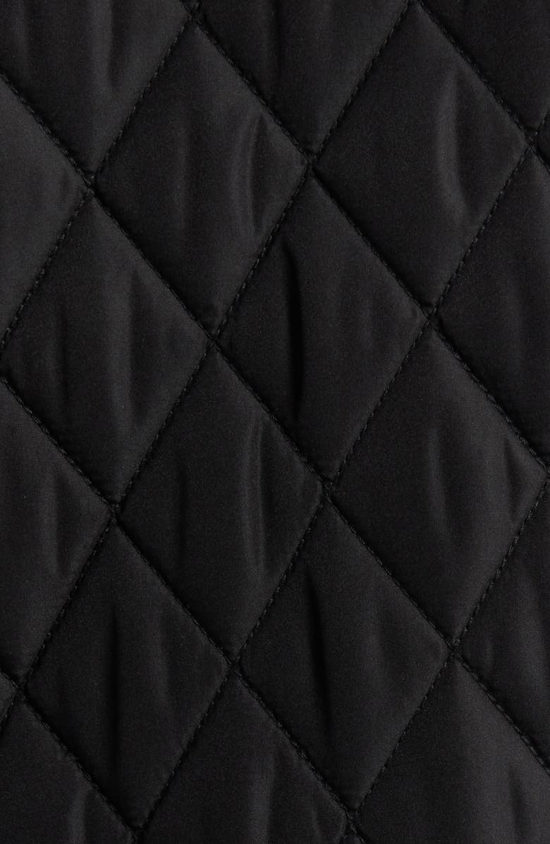 Michael Kors Short Quilted Jacket, Alternate, color, Black