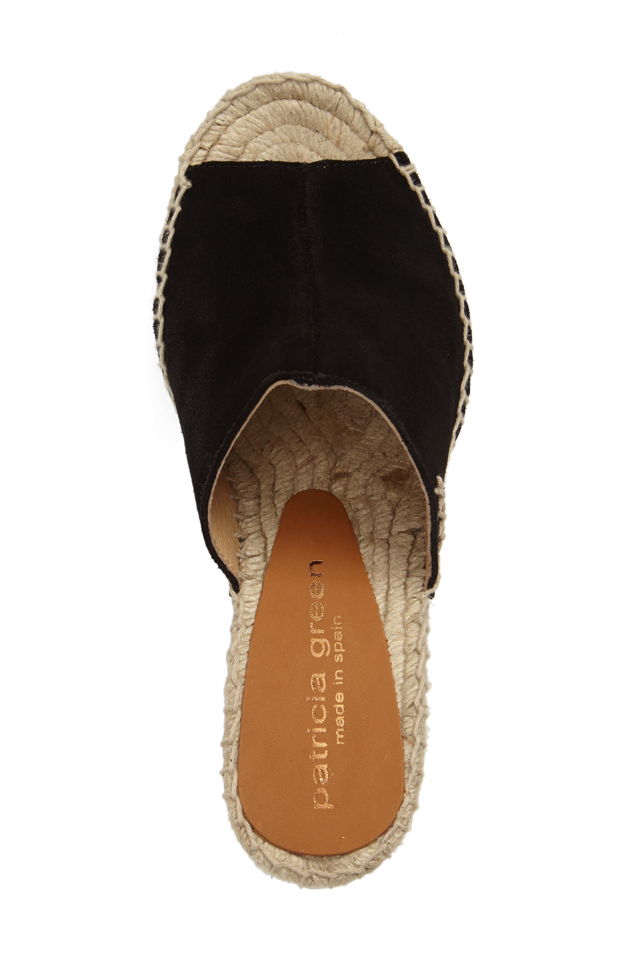 Shen Espadrille Mule, Alternate, color, BLACK SUEDE