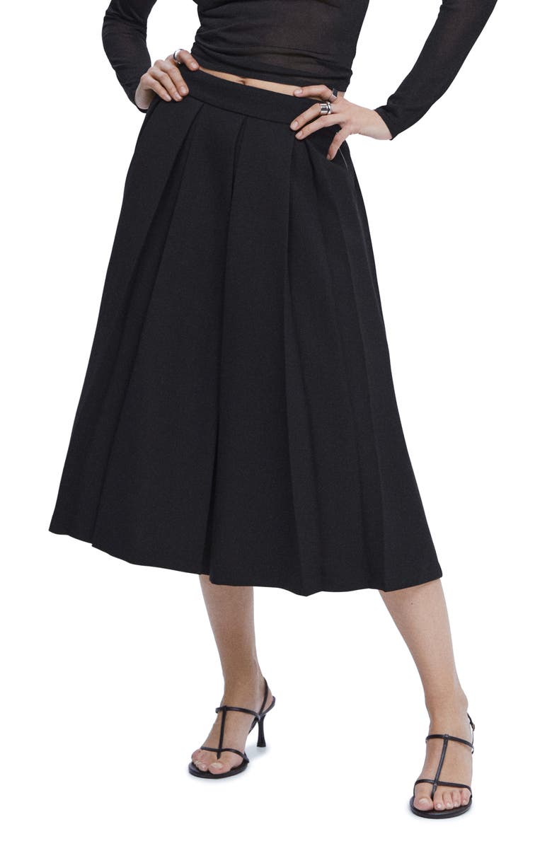 MANGO Pleated Skirt, Main, color,