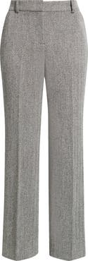 Anne Klein Herringbone Straight Leg Pants