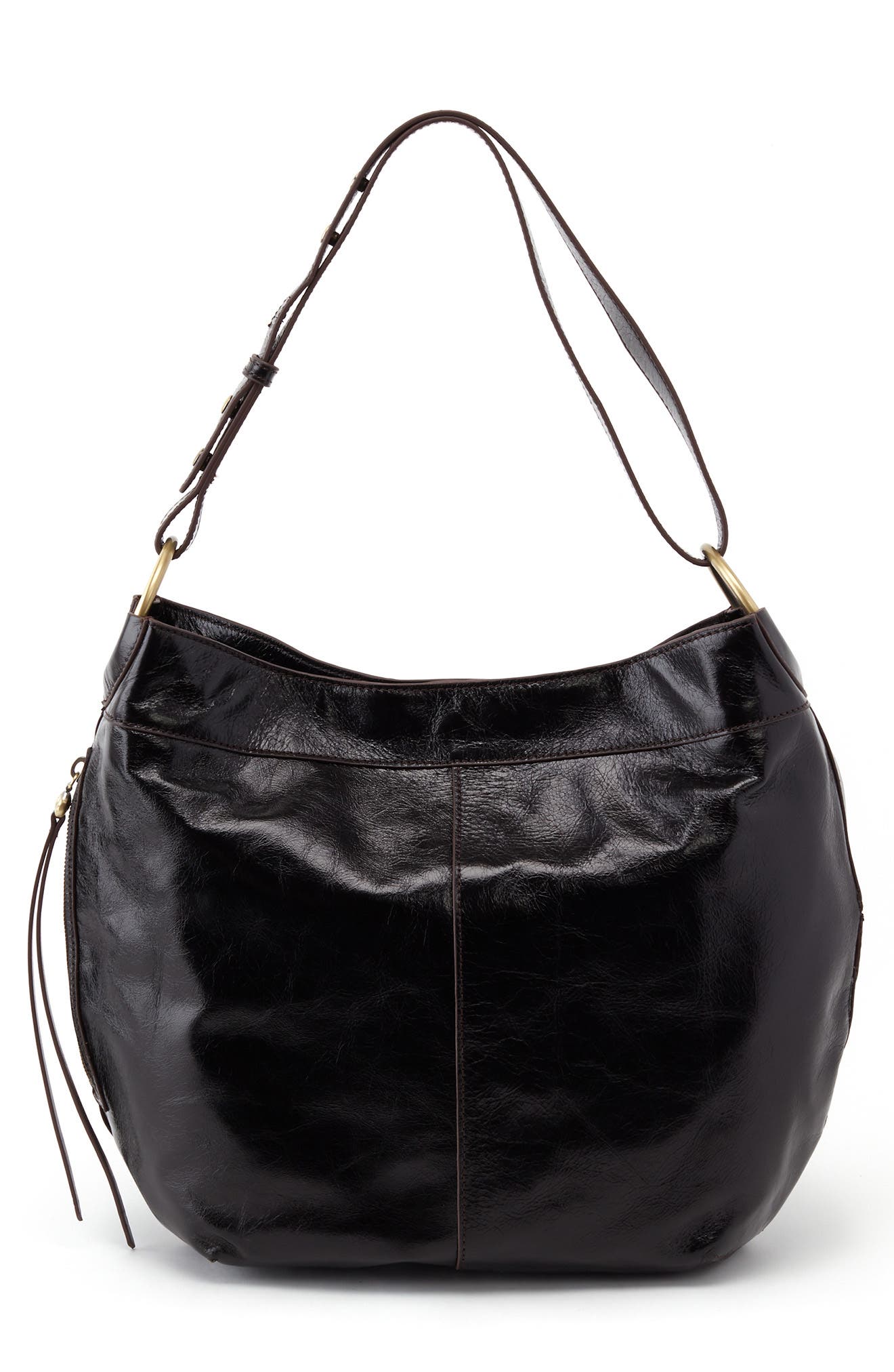 HOBO Port Leather Shoulder Bag, Main, color, 