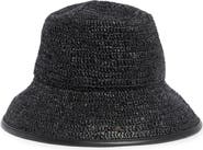Vince Woven Raffia Bucket Hat
