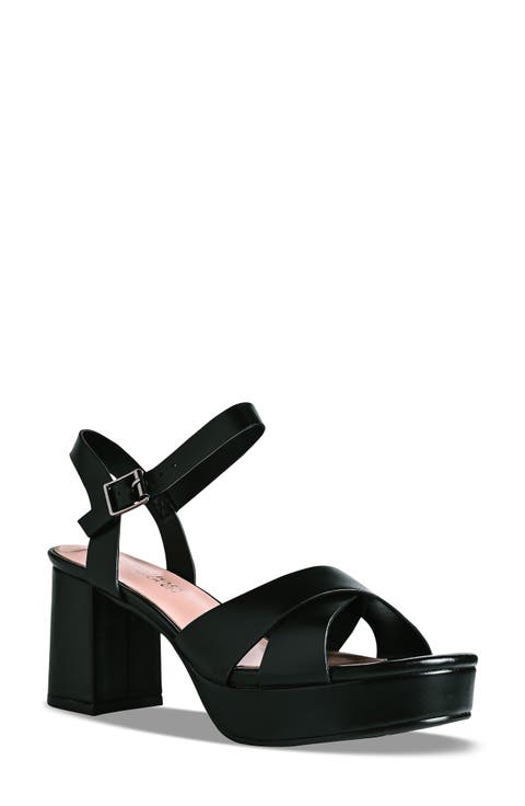 Toby Ankle Strap Platform Sandal (Women)