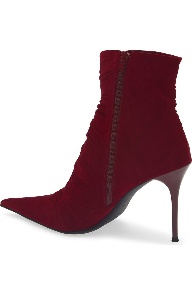 Jeffrey Campbell Let's Go Pointed Toe Bootie, Alternate, color, Wine Suede