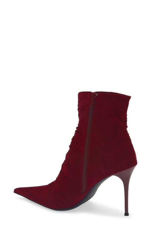 Jeffrey Campbell Let's Go Pointed Toe Bootie In Red