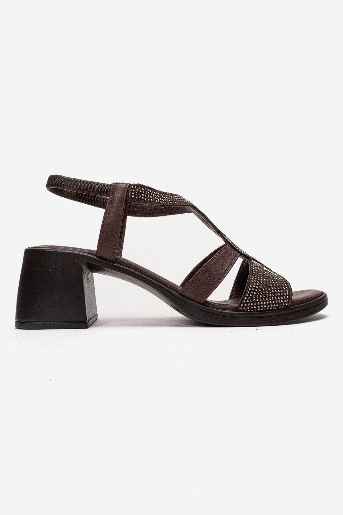 Dolen Leather Chunky Sandal, Alternate, color, Brown