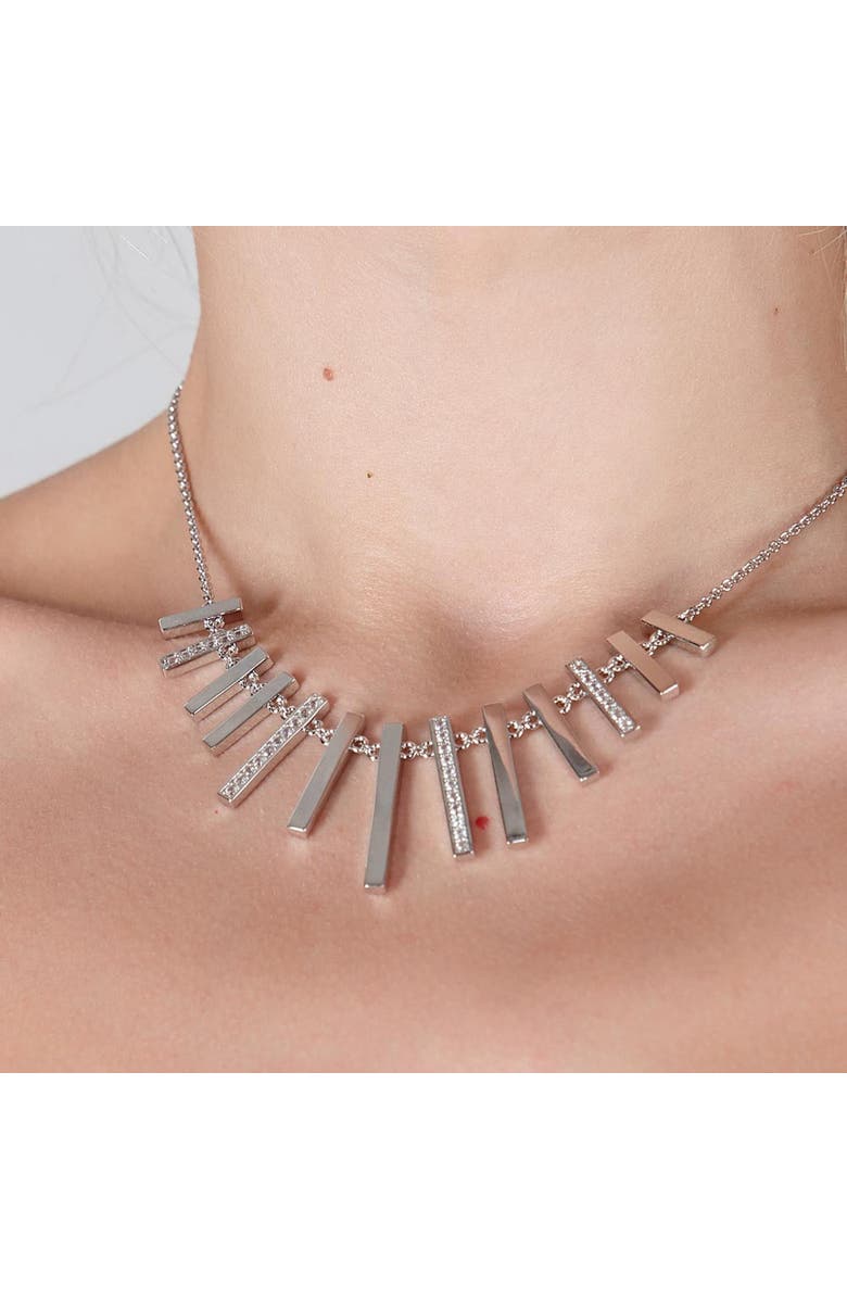 Lucy Quartermaine Key Necklace, Alternate, color, Sterling Silver