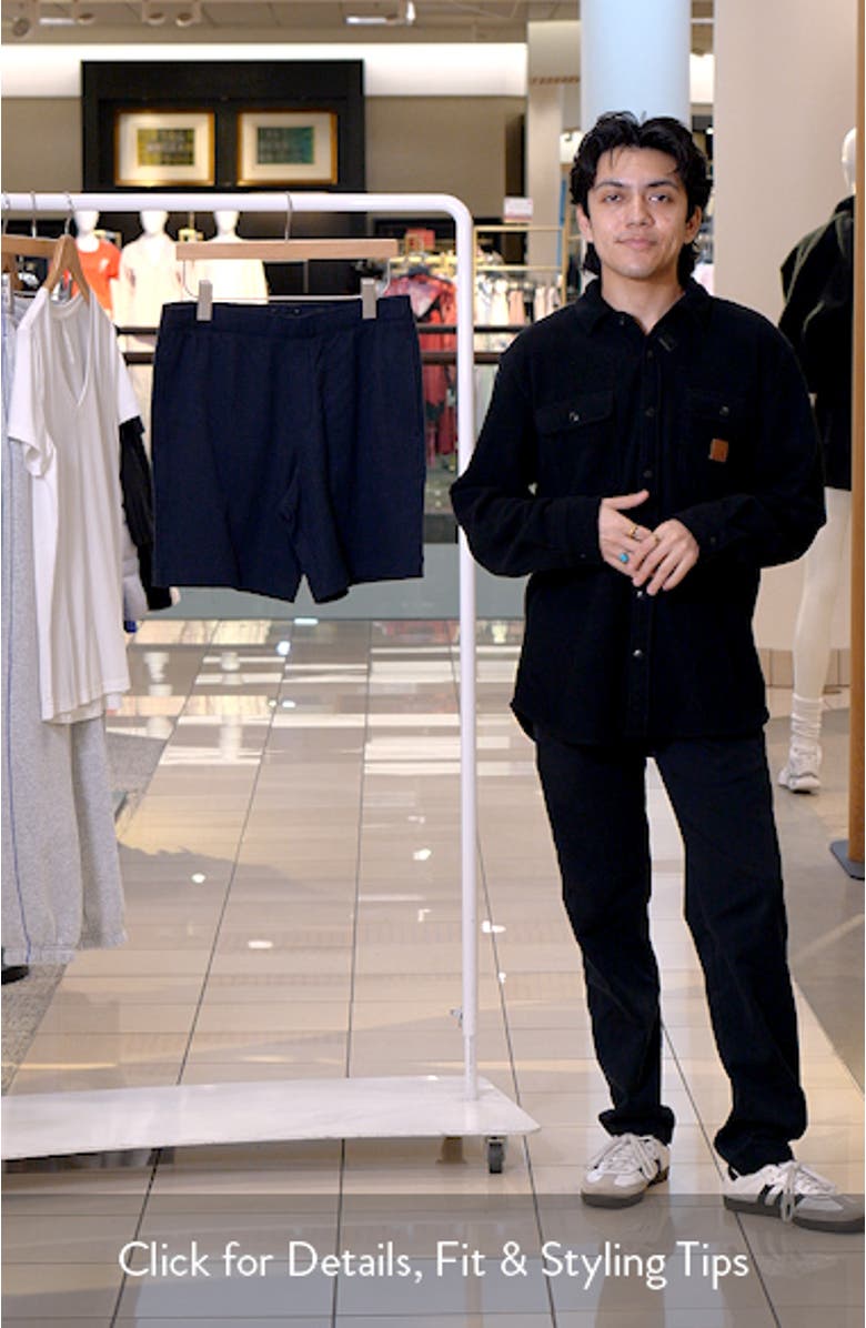 Stretch Cotton Seersucker Shorts, sales video thumbnail