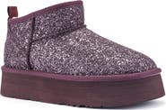 Australia Luxe Collective Cosy Genuine Shearling Glitter Ultra Platform Bootie