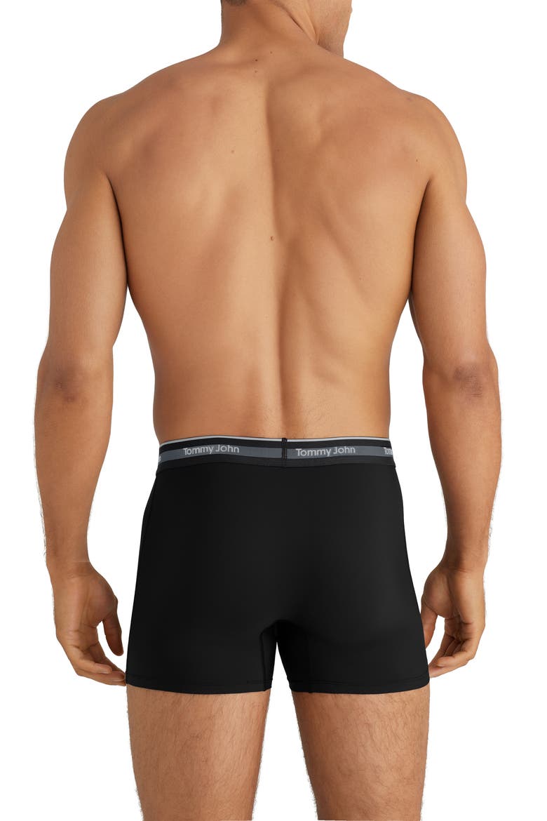 3-Pack Comfort Micro 4-Inch Boxer Briefs, Alternate, color, BLACK, TURBULENCE, MONUMENT