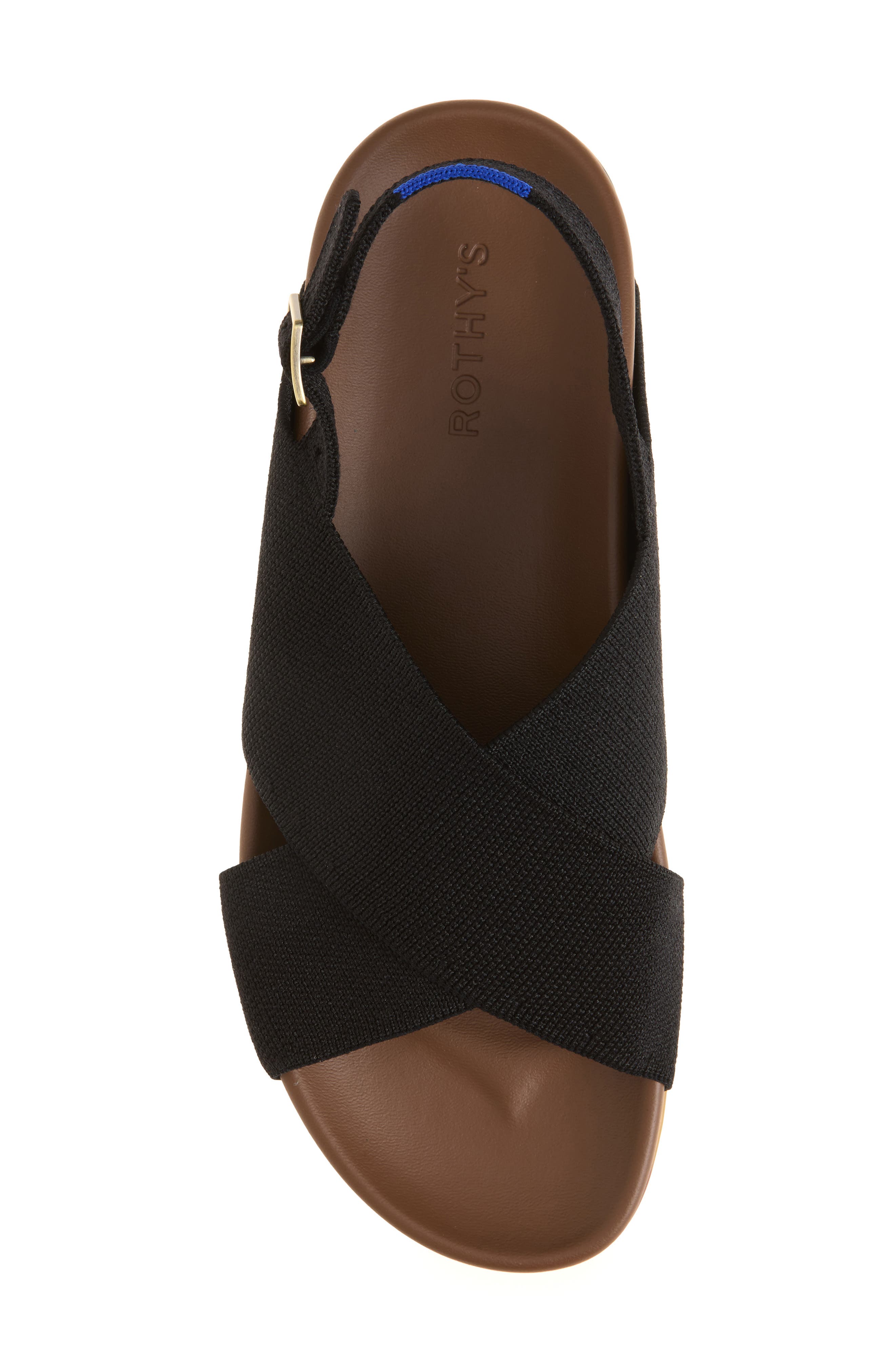 Rothy's The Weekend Sandal, Alternate, color, Black
