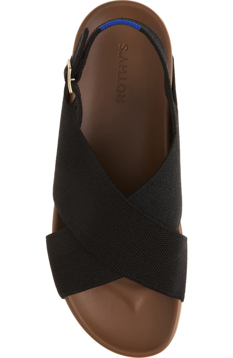 Rothy's The Weekend Sandal, Alternate, color, Black