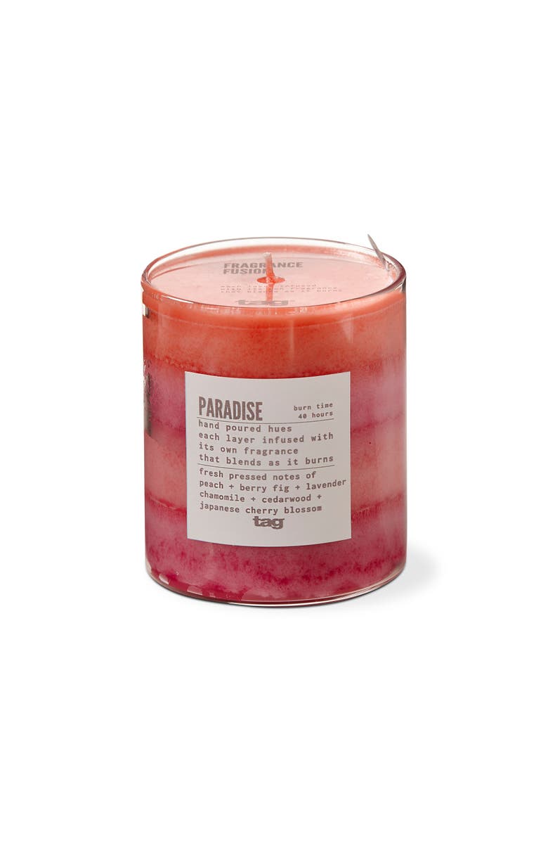 tag Fragrance Fusion Paradise Pink Jar Candle Everyday Scent, Main, color, Pink