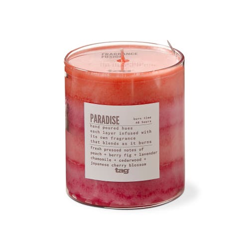 Tag Fragrance Fusion Paradise Pink Jar Candle Everyday Scent In Pink