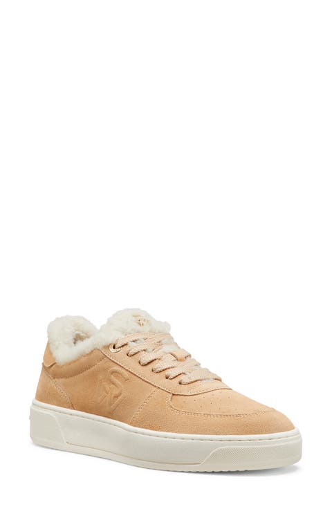 Courtside Genuine Shearling Sneaker (Women)