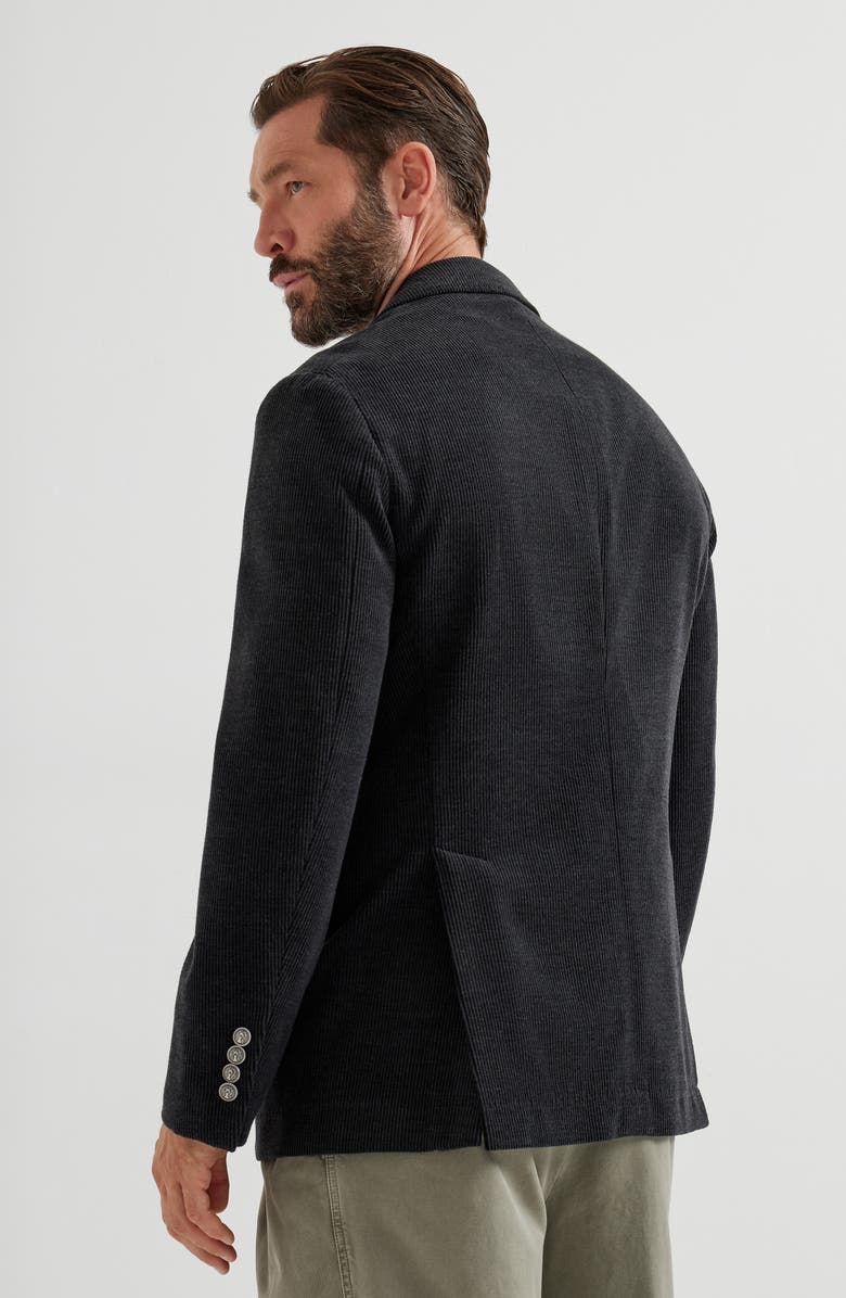 Brunello Cucinelli Corduroy Cavallo blazer, Alternate, color, Charcoal