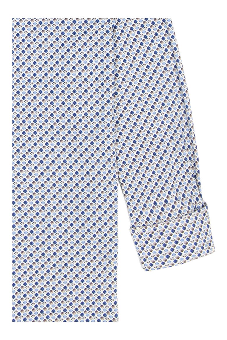Cooper Geo Stretch Cotton Button-Up Shirt, Alternate, color, BLUE MULTI