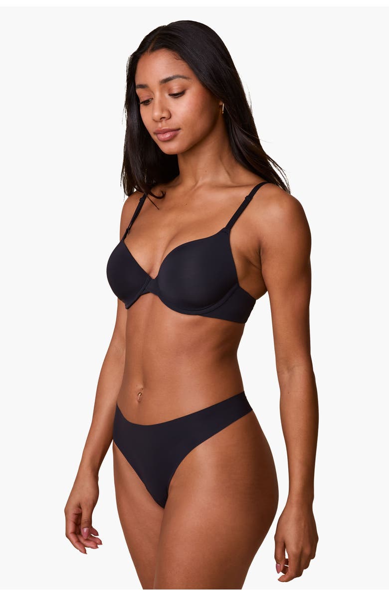 Harper Wilde Base T-Shirt Bra, Alternate, color, Black